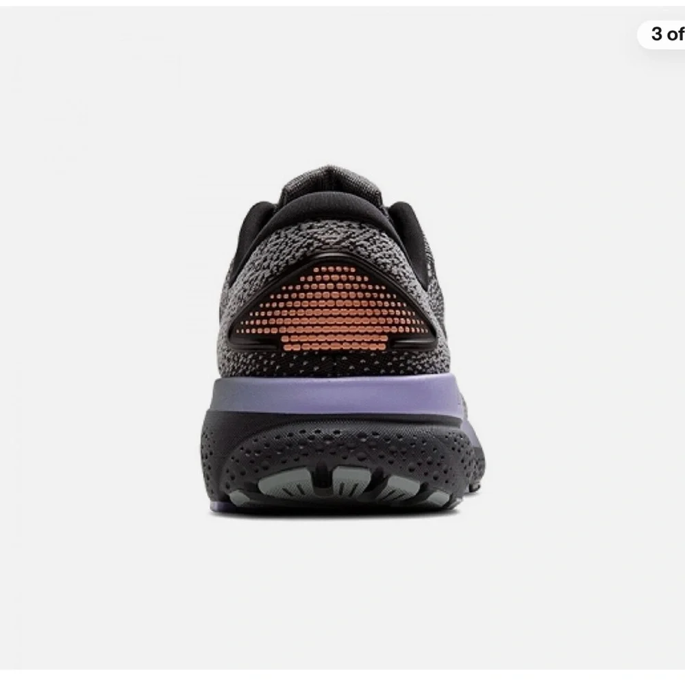 Brooks Ghost 16 Women Running Shoes Ebony/Lavender/Copper Size 8 - Picture 3 of 6